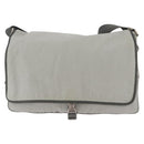 PRADA Sports Line Shoulder Bag Nylon Gray Silver Auth hk4002-13