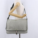 PRADA Sports Line Shoulder Bag Nylon Gray Silver Auth hk4002-27