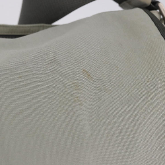 PRADA Sports Line Shoulder Bag Nylon Gray Silver Auth hk4002