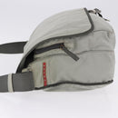 PRADA Sports Line Shoulder Bag Nylon Gray Silver Auth hk4002-5