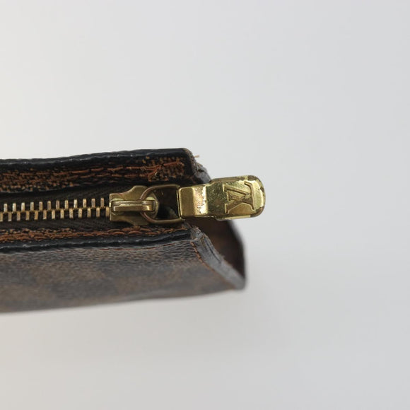 LOUIS VUITTON Damier Ebene Marais Pouch LV Auth hk4003