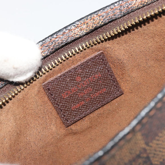 LOUIS VUITTON Damier Ebene Marais Pouch LV Auth hk4003