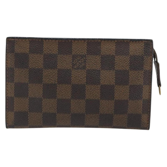 LOUIS VUITTON Damier Ebene Marais Pouch LV Auth hk4003