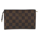 LOUIS VUITTON Damier Ebene Marais Pouch LV Auth hk4003-2