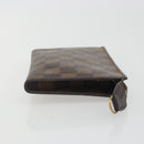 LOUIS VUITTON Damier Ebene Marais Pouch LV Auth hk4003-3