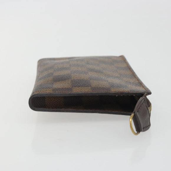 LOUIS VUITTON Damier Ebene Marais Pouch LV Auth hk4003
