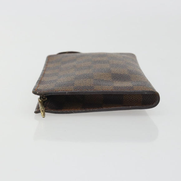 LOUIS VUITTON Damier Ebene Marais Pouch LV Auth hk4003