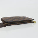 LOUIS VUITTON Damier Ebene Marais Pouch LV Auth hk4003-5