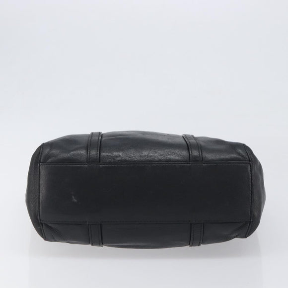 BALENCIAGA Every Day Tote Bag Leather Black Silver 551810 Auth hk4005