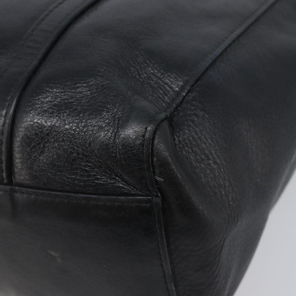 BALENCIAGA Every Day Tote Bag Leather Black Silver 551810 Auth hk4005