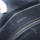BALENCIAGA Every Day Tote Bag Leather Black Silver 551810 Auth hk4005-18