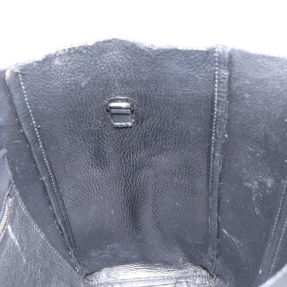 BALENCIAGA Every Day Tote Bag Leather Black Silver 551810 Auth hk4005