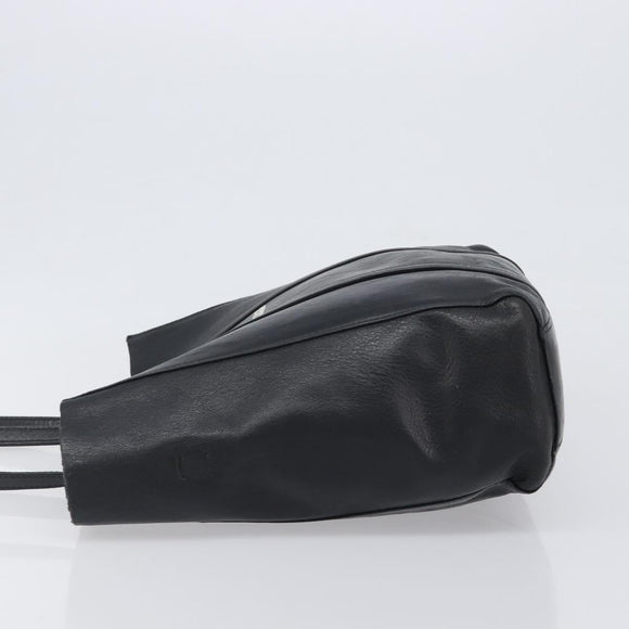 BALENCIAGA Every Day Tote Bag Leather Black Silver 551810 Auth hk4005