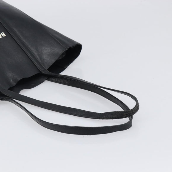 BALENCIAGA Every Day Tote Bag Leather Black Silver 551810 Auth hk4005
