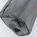 Salvatore Ferragamo Gancini Chain Shoulder Bag Leather Silver Auth hk4007V-10