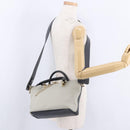 Chloe Bailey Hand Bag Leather 2way Beige Gold Auth hk4009V-26