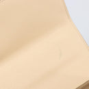 Salvatore Ferragamo Gancini Hand Bag Leather 2way Beige Gold Auth hk4010-18
