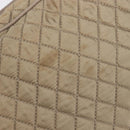 Salvatore Ferragamo Vala Hand Bag Nylon Brown Silver Auth hk4011-15