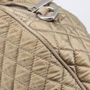 Salvatore Ferragamo Vala Hand Bag Nylon Brown Silver Auth hk4011-16