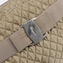 Salvatore Ferragamo Vala Hand Bag Nylon Brown Silver Auth hk4011-17