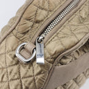 Salvatore Ferragamo Vala Hand Bag Nylon Brown Silver Auth hk4011-18