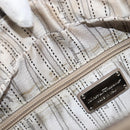 Salvatore Ferragamo Vala Hand Bag Nylon Brown Silver Auth hk4011-20