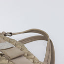 Salvatore Ferragamo Vala Hand Bag Nylon Brown Silver Auth hk4011-9