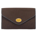 Christian Dior Trotter Canvas Chain Shoulder Bag Brown Gold Auth hk4014A-2