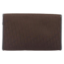 Christian Dior Trotter Canvas Chain Shoulder Bag Brown Gold Auth hk4014A-3