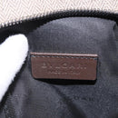 BVLGARI Body Bag PVC Leather Brown Silver Auth hk4015-18