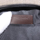 BVLGARI Body Bag PVC Leather Brown Silver Auth hk4015-12