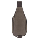 BVLGARI Body Bag PVC Leather Brown Silver Auth hk4015-2