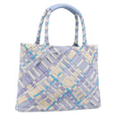 Salvatore Ferragamo Tote Bag Canvas Purple Auth hk4016-1