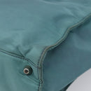 PRADA Hand Bag Nylon Green Silver Auth hk4017-10