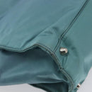 PRADA Hand Bag Nylon Green Silver Auth hk4017-13