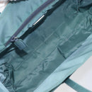 PRADA Hand Bag Nylon Green Silver Auth hk4017-16