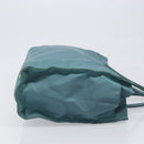PRADA Hand Bag Nylon Green Silver Auth hk4017-4