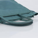 PRADA Hand Bag Nylon Green Silver Auth hk4017-7