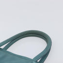 PRADA Hand Bag Nylon Green Silver Auth hk4017-8
