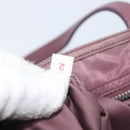 PRADA Tote Bag Nylon Red Silver Auth hk4020-12
