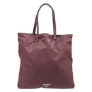 PRADA Tote Bag Nylon Red Silver Auth hk4020-2