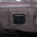 FENDI Zucca Canvas Hand Bag Black Brown Auth hk4024-10