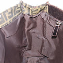 FENDI Zucca Canvas Hand Bag Black Brown Auth hk4024-18