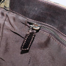 FENDI Zucca Canvas Hand Bag Black Brown Auth hk4024-19
