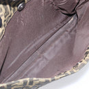 FENDI Zucca Canvas Hand Bag Black Brown Auth hk4024-21