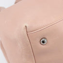 LOEWE Kaliyu GM Hand Bag Leather Pink Silver Auth hk4026A-14