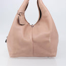LOEWE Kaliyu GM Hand Bag Leather Pink Silver Auth hk4026A-3