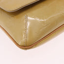 LOUIS VUITTON Monogram Vernis Thompson Street Bag Beige M91301 LV Auth hk4027-11
