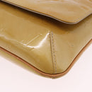 LOUIS VUITTON Monogram Vernis Thompson Street Bag Beige M91301 LV Auth hk4027-12