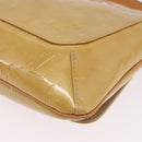 LOUIS VUITTON Monogram Vernis Thompson Street Bag Beige M91301 LV Auth hk4027-14